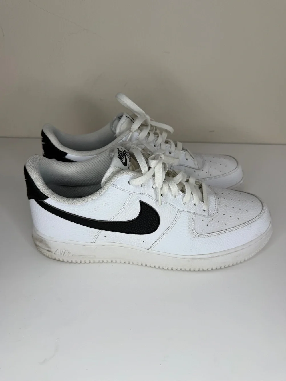 Nike Air Force 1 Low '07 White Black Sneakers CT2302-100 Men’s Size 47.5 US 13